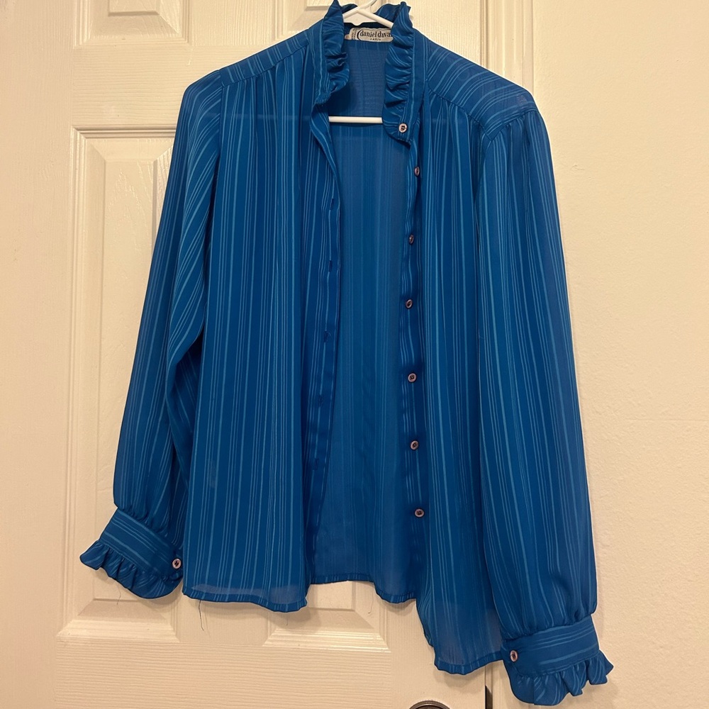 Vintage blue blouse